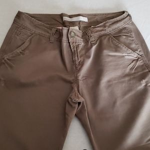 OLD NAVY low rise distressed khakis